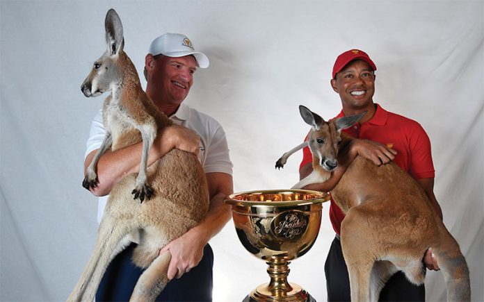 Ernie Els and Tiger Woods are named captains for the 2019 President's Cup in Melbourne. (Getty Images)