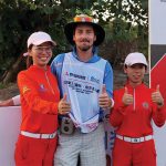 On The Bag – Life on Tour as A Caddy Matt Griffiths (Centre) is a New Zealand based professional caddy. (Supplied)