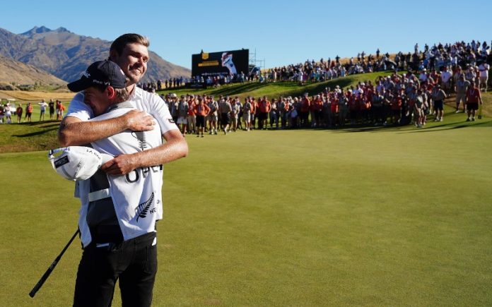 Zach Murray of Australia, winner of the 100th New Zealand Open. (Credit: Michael Thomas / www.photosport.nz)