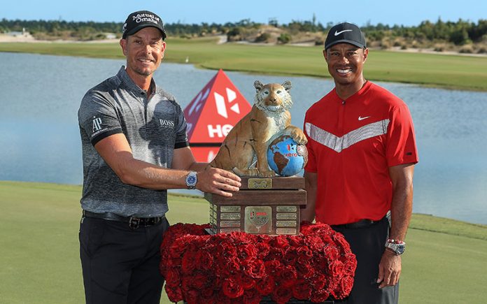 Henrik Stenson and Tiger Woods