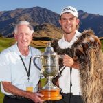 $1.45 Million on Offer for 2020 New Zealand Open Four-time New Zealand Open winner Sir Bob Charles with the 2019 champion, Zack Murray. (Credit: Photosport)