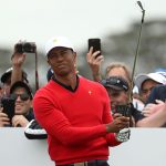 Internationals Take Historic Lead on Day One of the Presidents Cup Tiger Woods Presidents Cup