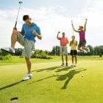 COVID-19: Golf Allowed At Alert Level 3 happy golfers