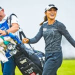 Lydia Ko Only 3 Shots Back For Final Day of Scottish Open Lydia Ko laughing alongside caddy David at the 2020 Scottish Open (Photo: Paul Severn)
