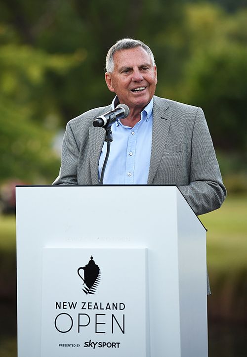 John Hart - New Zealand Open Tournament Chairman. Credit: Photosport - www.photosport.nz