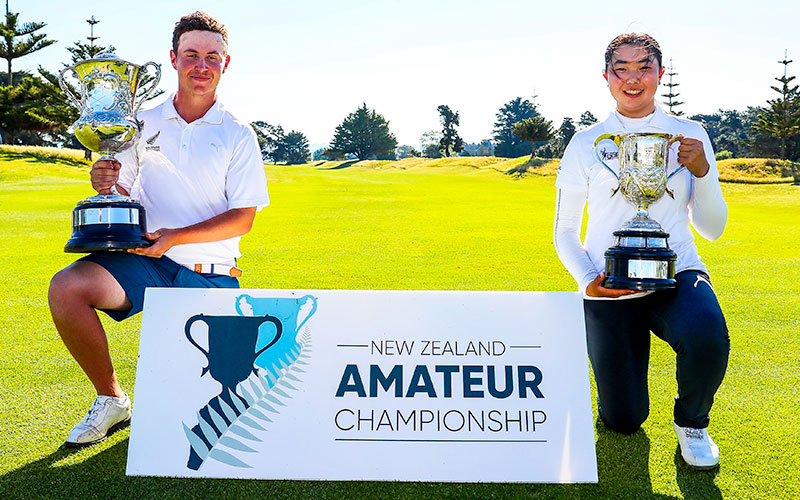 James Hydes and Fionz Xu, NZ Amaeur Champions (NZ Golf)