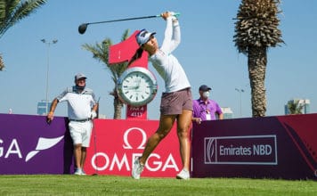 Lydia Ko Three Shots From Lead in Dubai Moonlight Classic Lydia Ko tees off in the Ladies European Tour 2020 Omega Dubai Moonlight Classic at Emirates Golf Club, (Tristan Jones/LET)