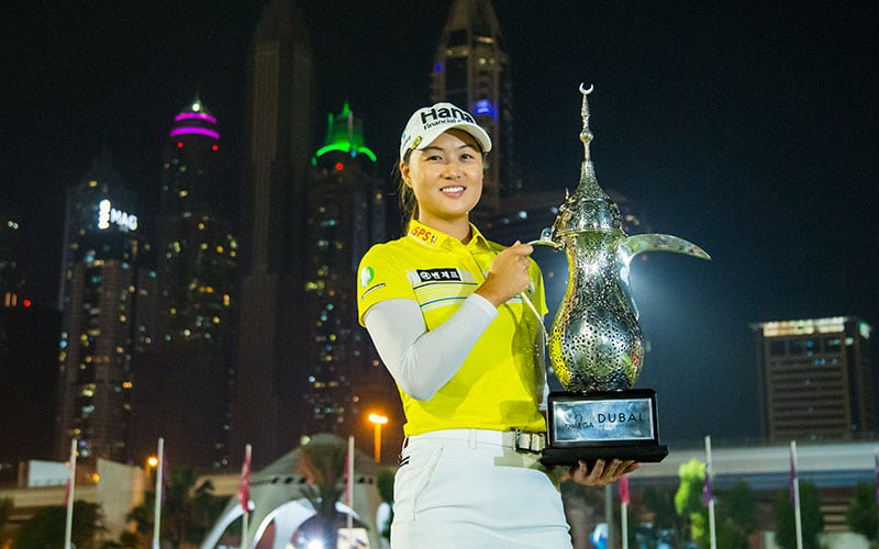 Omega Dubai Moonlight Classic winner Minjee Lee (Photo: Tristan Jones / LET)