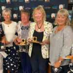 Clapperton and Carter Secure 2020 NZ Women’s Senior Foursomes From left to right Janne Moyle, Norrey Simmons, Ruth Clapperton, Maureen Carter, Joanne McDonald, Pene Trousselot (NZ Golf)