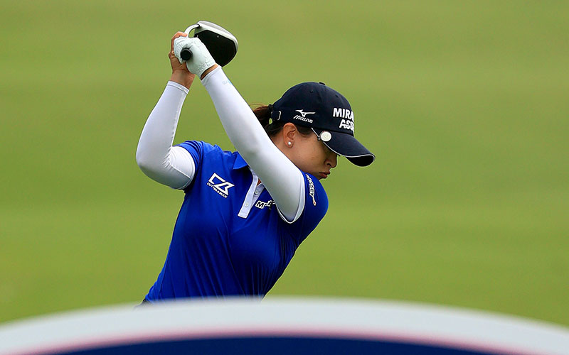 Sei Young Kim hits her tee shot on the second hole during round 3 of the Pelican Women's Championship in Belleair, Florida. (LPGA)