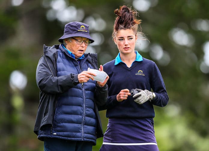 Bay of Plenty's Caitlin Maurice at the 2020 NZ Women's Interprovincial Golf Championships, Akarana Golf Club, (Photo: Simon Watts/www.bwmedia.co.nz / Golf NZ)