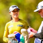 Lydia Ko Within Striking Distance After Day One of U.S. Women’s Open Lydia Ko (L) and her caddie Les Luark (R) confer on the 15th hole during the first round at the 2020 U.S. Women's Open at Champions Golf Club (Jackrabbit Course) in Houston, Texas. (Robert Beck/USGA)