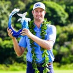 Harris English Wins First Title in 193 Starts in Hawaii Harris English poses with the trophy after winning the Sentry Tournament Of Champions at the Kapalua Plantation Course in Kapalua, Hawaii. (Photo by Gregory Shamus/Getty Images)