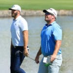 Ryan Fox Drops Back as Dustin Johnson Leads By Two in Saudi Arabia Dustin Johnson and Ryan Fox on Day 3 of the 2021 Saudi International powered by SoftBank Investment Advisers. (European Tour/Twitter)