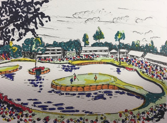 17th Hole at TPC Sawgrass Art