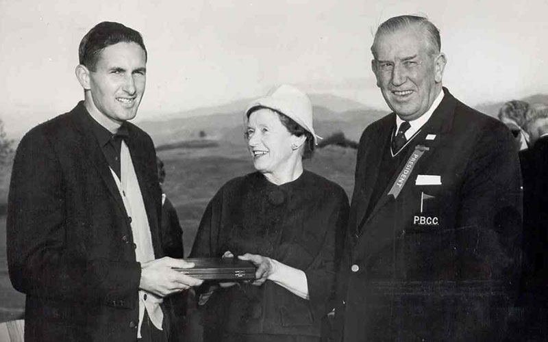 Bob Charles and Douglas White 1961 prize giving