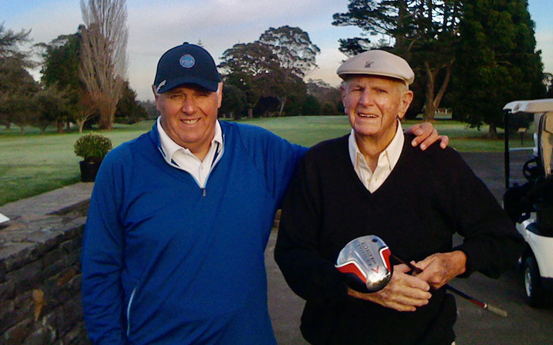 Michael Glading and his father Bob (Supplied)