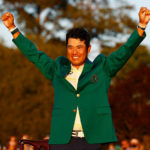 Hideki Matsuyama Delivers the Ultimate Prize for Japan Hideki Matsuyama celebrates with the green jacket after winning The Masters