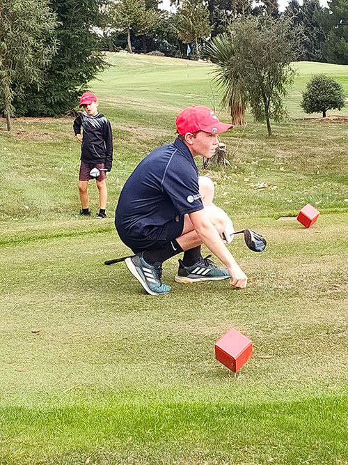 Andy Bowman on the course at Arrowtown (Supplied)