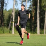 The World’s Fastest Golfer – Jamie Reid Jamie Reid in the 2019 Finnish Open (Supplied)