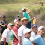 U.S. Open Gallery: Final Practice Day in Pictures Dustin Johnson plays his tee shot on the fifth hole during a practice round at the 2021 U.S. Open at Torrey Pines Golf Course in San Diego, Calif. on Wednesday, June 16, 2021. (Jeff Haynes/USGA)