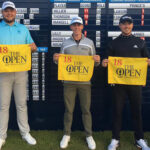 Rising Kiwi Star Daniel Hillier Qualifies for The Open Daniel Hillier (Centre) qualifies for The Open alongside fellow qualifiers Jonathan Thomson and Richard Mansell. (Facebook)