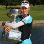 Nelly Korda Secures First Major, Lydia Ko Finishes Back in the Pack Nelly Korda with the 2021 Women's US PGA Trophy (Twitter)