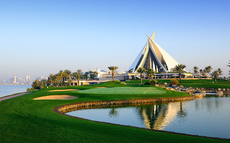 18th hole at Dubai Creek Golf & Yacht Club (Supplied)