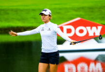Weekend Ahead: Lee in California, Fox in Dubai and Ko in Florida Lydia Ko reacts to a birdie on the fifth hole during the second round of the Dow Great Lakes Bay Invitational at Midland Country Club in Midland, Michigan. (Photo by Sam Greenwood/Getty Images)