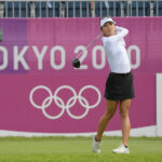 Lydia Ko Still in the Hunt for Gold in Tokyo Lydia Ko of New Zealand plays a tee shot on the first hole during the first round of the Women’s Individual Stroke Play event on Day 15 of the Tokyo 2020 Olympics at the Kasumigaseki Country Club on August 4, 2021 in Saitama, Japan. (Photo by Stan Badz/PGA TOUR/IGF)