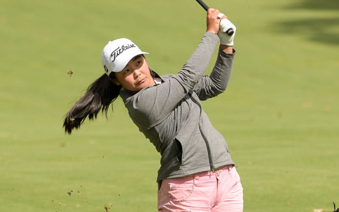 Momoka Kobori on the opening Day of The Players Series Victoria, in Rosebud. (Australian Golf Media)